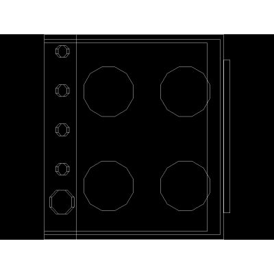 Placa de Cocina en 3D