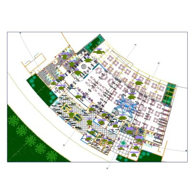 Plano de Restaurante Ecológico en Parque Acuático