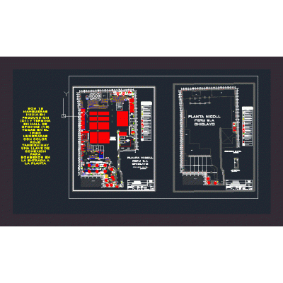 Plano de seguridad de local industrial