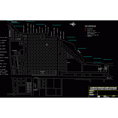 Plano de la ciudad de san javier