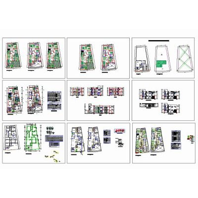 Plano Completo de Vivienda Multifamiliar