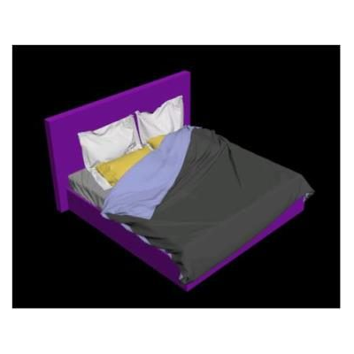 Cama modelo 3d