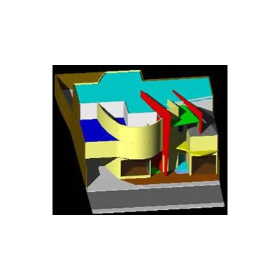 Centro comercial en 3d