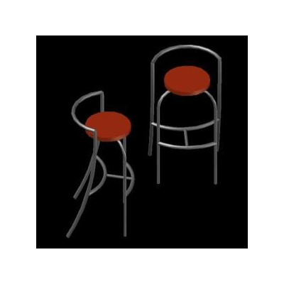Silla bar 3d