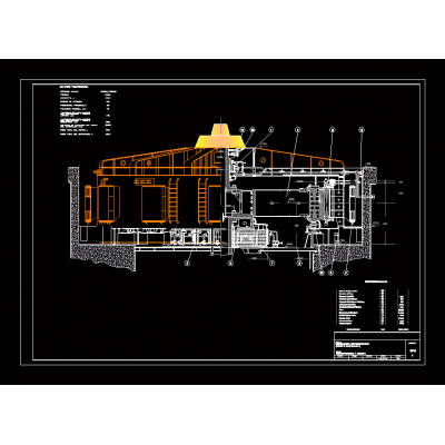 Hydraulic turbine generator plan
