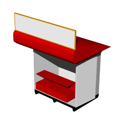 Banca de periodicos en 3d