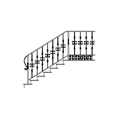 Escalera forja