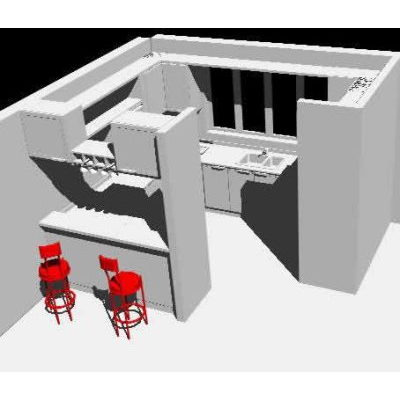Cocina en 3d