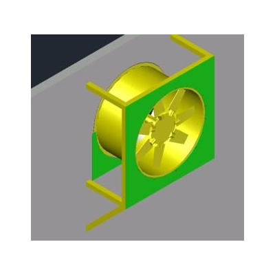Ventilador extractor de aire 3d