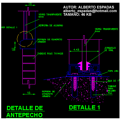 Antepecho de ventana