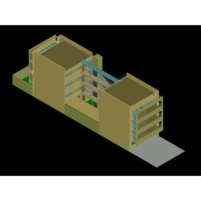 Modelo 3D de Edificio de Viviendas