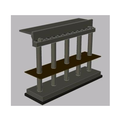 Caballete de puente en 3d