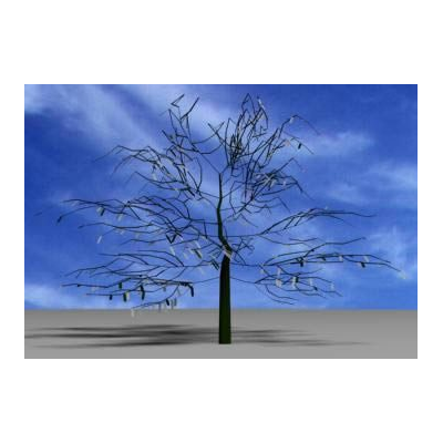 Arbol sin follaje 3d