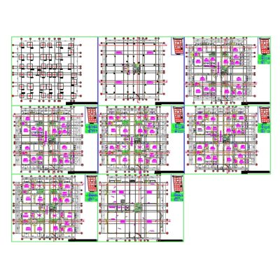 Plano Constructivo de Edificio Residencial