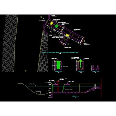 Captacion con canal de derivacion_arquitectura