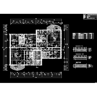Dibujo arquitectonico de la planta de un edificio