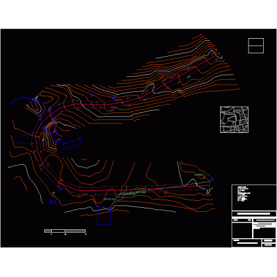 Contour survey map