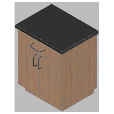 Gabinete de Cocina Moderno 3D