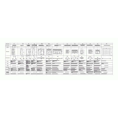 Plano de carpinteria en vivienda
