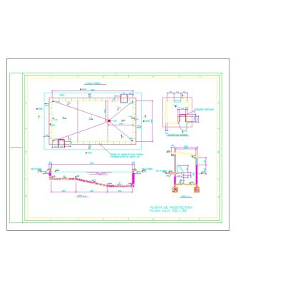 Piscina simple con skimmer