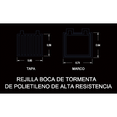 Rejilla boca de tormenta