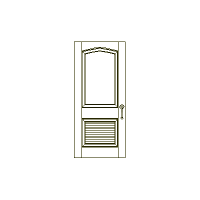 Puerta Clasica con Ventana