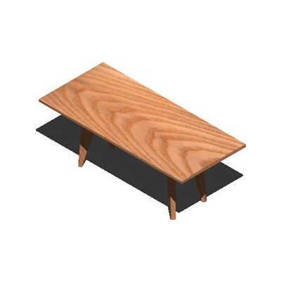 Wooden Table with 3D Natural Texture