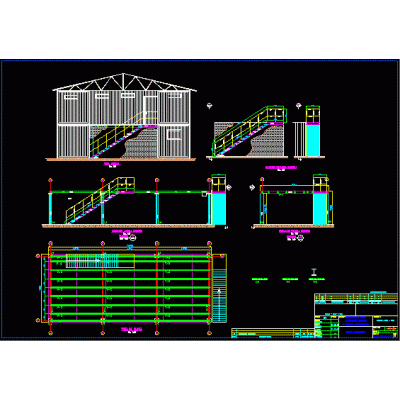 Silo -  estructura techo primera vista superior