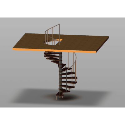 Escalera de Caracol en 3D