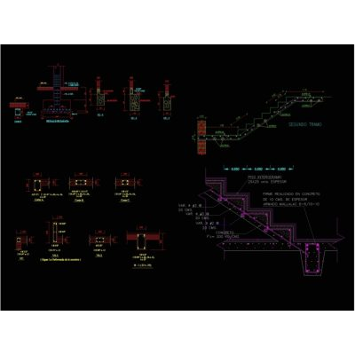 Plano de detalles estructurales en