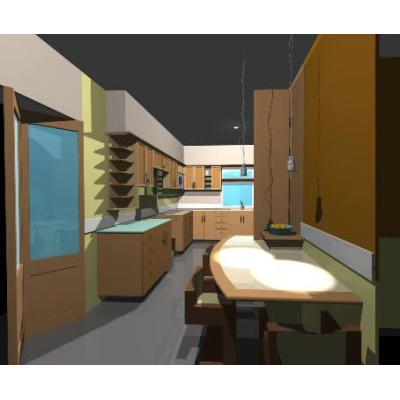 Cocina equipada 3d