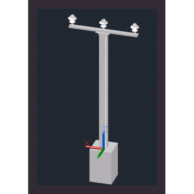 33kv busbar support - 3d
