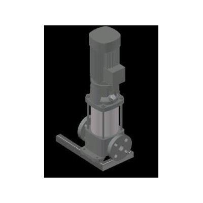 Modèle 3D d'une pompe verticale