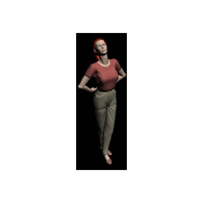Jovencita en 3d