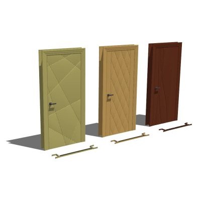 Puerta 3d prefabricadas con materiales