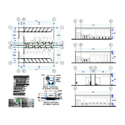 Detalles constructivos de banos publicos
