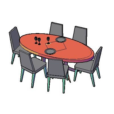 3d dining room furniture