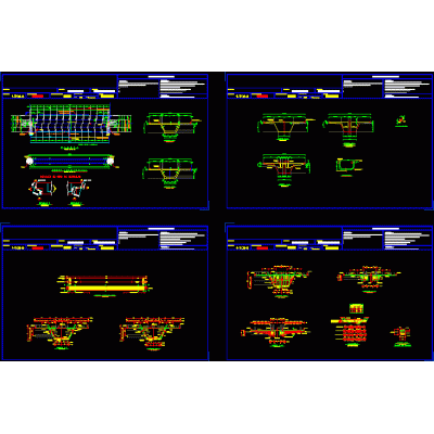 Trabes prefabricadas dwg
