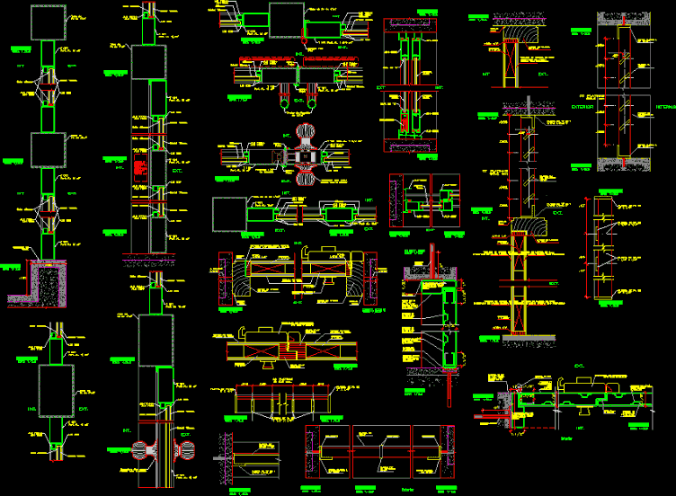 Details of Doors and Windows in DWG | CAD library