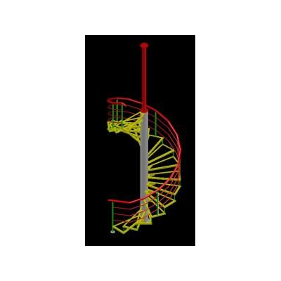 Escalera de inspeccion sala de maquinas 3d