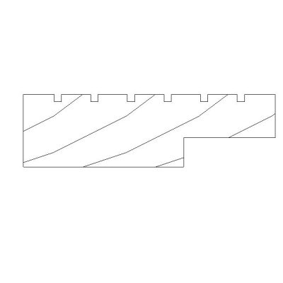 Perfil de Aluminio en Corte