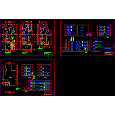 Plano Arquitectónico Multifamiliar 3 Niveles