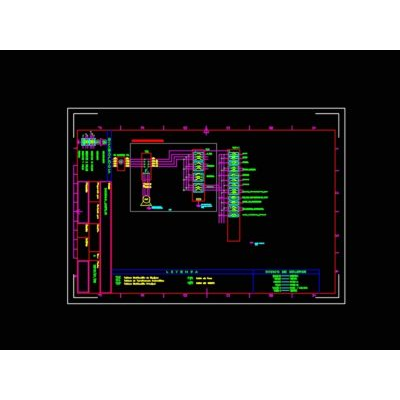 Single-line lighting control plan