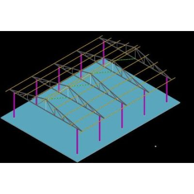 Estructura techo 3d
