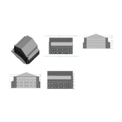 Angar proyecto en revit .