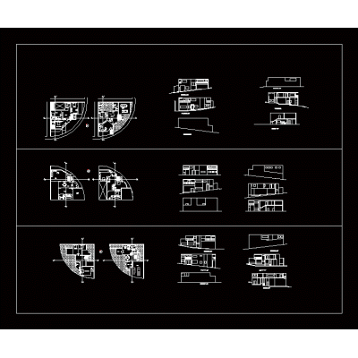3 prototipos diferentes de la casa de medio punto