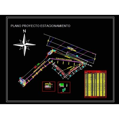 Domo y barandal de estacionamiento