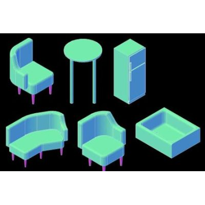 Mobiliario 3d