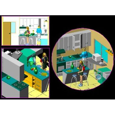 Cocina en 3d