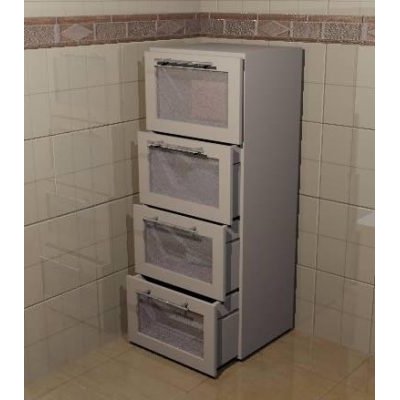 Comoda para bano con 4 cajones de 45x92x35 cm.